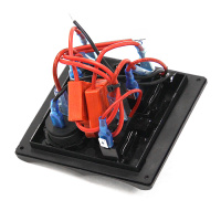 Купить Панель переключателей 3шт с вольтметром NEKEKE арт. TF3J/V