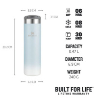 Купить Термокружка Stanley Aerolight (0,47 литра), голубая арт. 10-10787-010