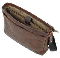 Купить Сумка через плечо Mano Don Valentino, натуральная кожа в коричневом цвете, 36,5х30х8 см арт. M191940339