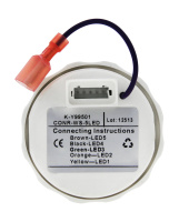 Купить Индикатор включения ходовых огней; белый циферблат; нержавеющий ободок; д. 52 мм арт. JMV00305_KY99501