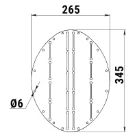 Купить Накладка форштевня 345х265 арт. 040530T