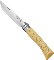 Купить Нож складной Opinel №7 VRI Nature-Waves (волны) арт. 0015526