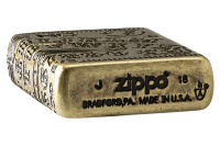 Купить Зажигалка ZIPPO Armor™ с покрытием Antique Brass, латунь/сталь, медная, матовая, 38x13x57 мм арт. 49001