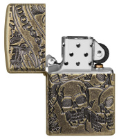 Купить Зажигалка ZIPPO Armor™ с покрытием Antique Brass, латунь/сталь, медная, матовая, 38x13x57 мм арт. 49035