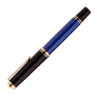 Купить Pelikan Souveraen - Black and Blue GT, перьевая ручка, F арт. 995316