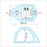 Купить Tramp палатка Lair 2  (V2) арт. TRT-38
