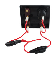 Купить Панель бортового питания 3 переключателя; разъем прикуривателя арт. C91339