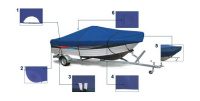 Купить Тент транспортировочный для лодок длиной 5;3-5;6 м для лодок с консолью арт. MA20411