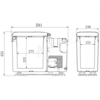 Купить Автохолодильник-подлокотник Alpicool CF15 (12/24) арт. 990264