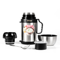 Купить Термос с широким горлом Tiger MCW-P091 Stainless, 0.9 л (цвет - стальной) арт. MCW-P091 XS