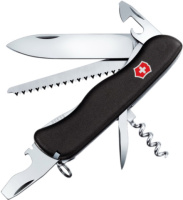 Купить Нож перочинный VICTORINOX Forester, 111 мм, 12 функций, с фиксатором лезвия, чёрный арт. 0.8363.3
