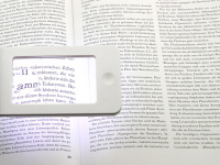 Купить Лупа G188 белая (128мм х 64мм х 10мм, 2,5х/4х, LED подсв.футляр) арт. 22704