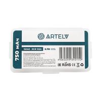 Купить Аккумуляторные батареи RCR123 ARTELV 3.7V Li-Ion 750 mAh арт. RCR123ARTELV
