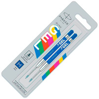 Купить Parker Стержень для шариковой ручки (гелевый), М, синий, 2 шт арт. 2136210