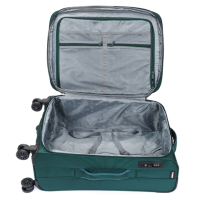 Купить Чемодан Torber Seyd, тёмно-зелёный, нейлон 600D, 43,5х19х68 см, 56 л арт. T2021M-Green