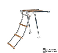 Купить Платформа кормовая с трапом 3 ступени ироко арт. 040223T