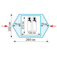 Купить Tramp палатка Colibri 2 (V2) арт. TRT-34