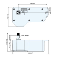 Купить Электропривод стеклоочистителя 12В, 1", 83-120грд, водозащищенный арт. 00905