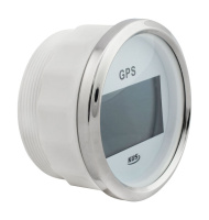Купить GPS-спидометр электронный; белый циферблат; нержавеющий ободок; выносная антенна; д. 85 мм арт. JMV00260_KY08109