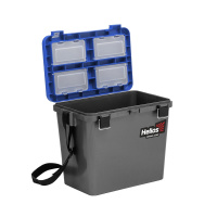 Купить Ящик рыболовный зимний односекционный серый/синий (HS-IB-19-GB-1) Helios арт. HS-IB-19-GB-1