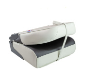 Купить Кресло складное мягкое PREMIUM WAVE, белый/черный (упаковка из 2 шт.) арт. 1062089_pkg_2