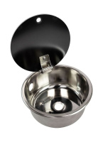 Купить Мойка круглая, стеклянная крышка, Marine Rocket (упаковка из 3 шт.) арт. MR532CSS_pkg_3