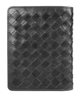 Купить Портмоне для кредитных карт Mano Don Luca, натуральная кожа в черном цвете, 8,5х11 см арт. M191945101