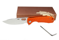 Купить Нож Honey Badger Flipper L (HB1006) с оранжевой рукоятью арт. HB1006