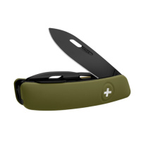 Купить Швейцарский нож SWIZA D03 AllBlack, 95 мм, 11 функций, темно-зеленый (подар. упак.) арт. KNI.0033.1050