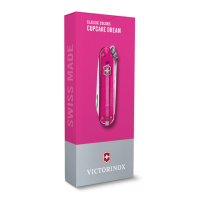 Купить Нож-брелок VICTORINOX Classic SD Colors "Cupcake Dream", 58 мм, 7 функций, полупрозрачный розовый арт. 0.6223.T5G