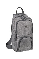 Купить Рюкзак WENGER с одним плечевым ремнем, темно-cерый, полиэстер, 19 х 12 х 33 см, 8 л арт. 605029