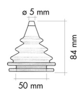 Купить Уплотнитель для тросов управления белый; д. 50 мм арт. CU2812