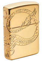 Купить Зажигалка ZIPPO Armor™ с покрытием High Polish Gold Plate, латунь/сталь, золотистая, 38x13x57 мм арт. 29265