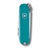 Купить Нож-брелок VICTORINOX Classic SD Colors "Mountain Lake", 58 мм, 7 функций, тёмно-бирюзовый арт. 0.6223.23G