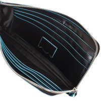 Купить Мультипортмоне Piquadro Blue Square, черное, 22,5х11,5х1,5 см арт. AC2648B2/N