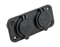 Купить Панель с USB-разъемом 5в 2.1А и прикуривателем (упаковка из 50 шт.) арт. AD4-1011/2013_pkg_50