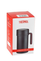 Купить Термос Thermos TCMF-501 (0,5 литра) с ситом, коричневый арт. 923622