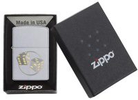 Купить Зажигалка ZIPPO Classic с покрытием Satin Chrome™, латунь/сталь, серебристая, матовая, 38x13x57 мм арт. 29412