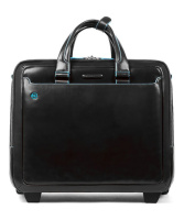 Купить Сумка на колесах Piquadro Blue Square, черная, 42x37x20 см, 25 л арт. BV5014B2/N