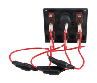 Купить Панель бортового питания 5 переключателей, разъем прикуриватель (упаковка из 24 шт.) арт. C91341_pkg_24