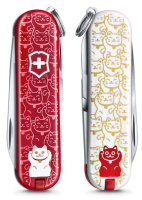 Купить Нож-брелок Victorinox Classic LE 2021, 58 мм, 7 функций, Lucky Cat арт. 0.6223.L2106