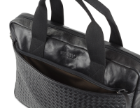 Купить Сумка Mano Don Luca, натуральная кожа в черном цвете, 37х27х6 см арт. M191945901