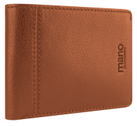 Купить Бумажник Mano Don Montez, натуральная кожа в коньячном цвете, 12,8х9 см арт. M191925202