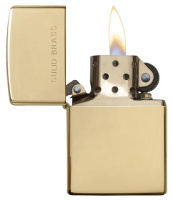 Купить Зажигалка ZIPPO Classic с покрытием High Polish Brass, латунь/сталь, золотистая, 38x13x57 мм арт. 254