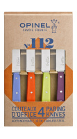 Купить Набор ножей Opinel Set of 4 N°112 assorted sweet pop colours, нержавеющая сталь, (4 шт./уп.) 001381 арт. 001381