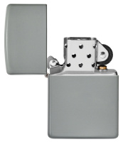Купить Зажигалка ZIPPO Classic с покрытием Flat Grey, латунь/сталь, серая, глянцевая, 38x13x57 мм арт. 49452