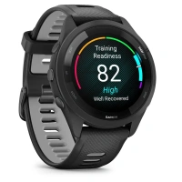 Купить GARMIN FORERUNNER 265, Black Bezel and Case with Black/Powder Gray Silicone Band 010-02810-50 арт. 010-02810-50