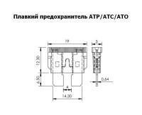 Купить Держатель предохранителя ATC/O/P на проводе №14 (упаковка из 25 шт.) арт. BF35314_pkg_25