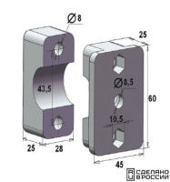 Купить Хомут под трубу диаметром 32 мм арт. 040521T