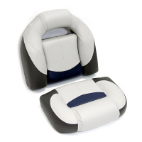 Купить Сиденье мягкое Bass Boat Seat, серо-черное арт. 75132GCB